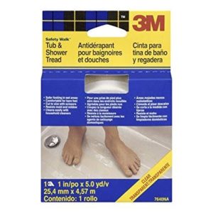 CINTA ANTIDERRAPANTE TRANSPARENTE PARA BAÑO ROLLO 2.54CMX4.57M